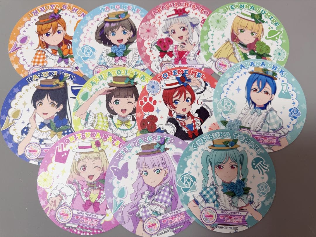 ラブライブ GIGO コラボカフェ コースター Liella コンプリート 1弾