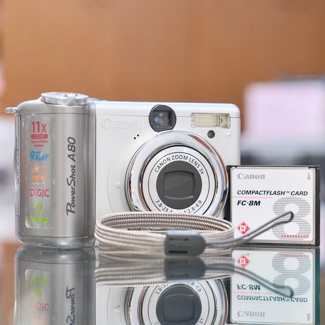 動作品 名機 平成レトロ 自撮り CCD Canon PowerShot A80 - メルカリ