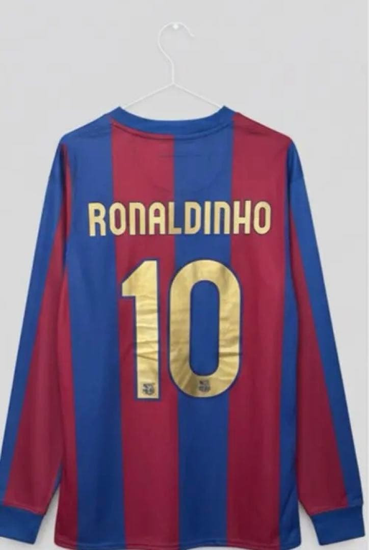 FCバルセロナ ロナウジーニョ　10番 ユニフォーム　XL NIKE FCバルセロナ 05/06ホーム半袖ユニフォーム #10 ロナウジーニョ