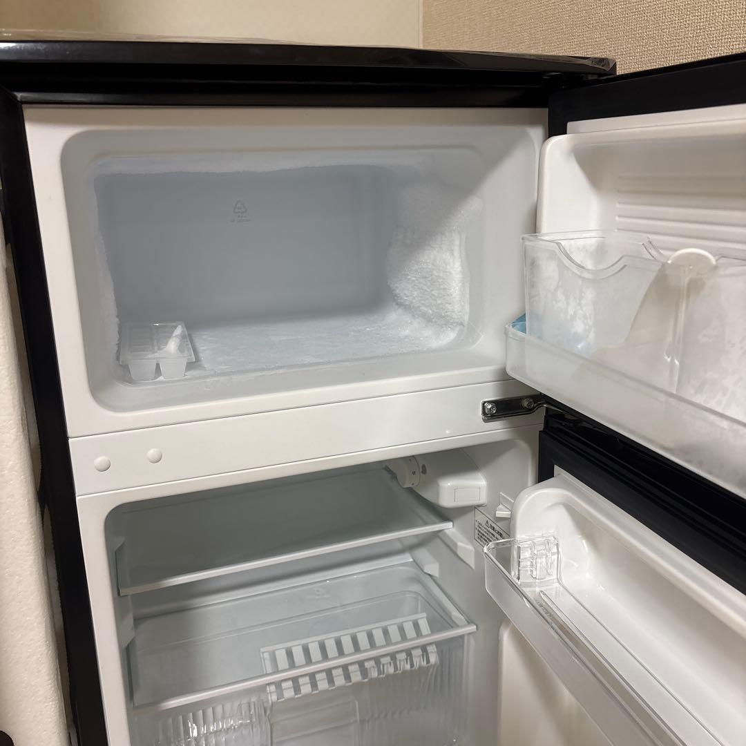 コンパクト2ドア冷蔵庫 ブラック comfee 90L 生活家電・空調 冷蔵庫