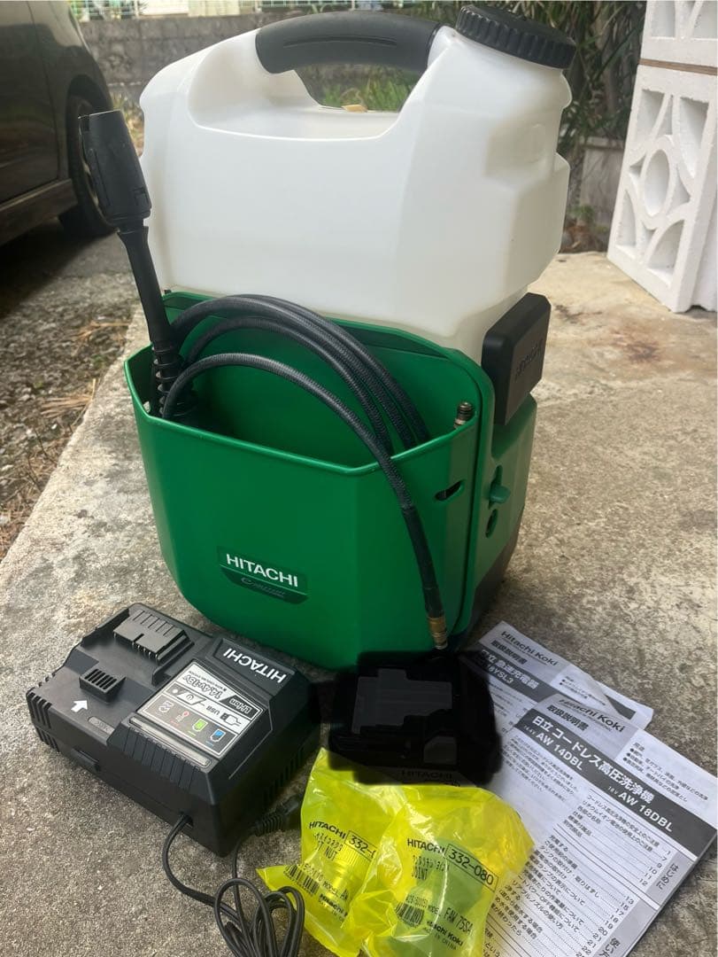 HiKOKI コードレス高圧洗浄機（18V AW18DBL）ジャンク ジャンク】HiKOKI コードレス高圧洗浄機 AW18DBL - メルカリ