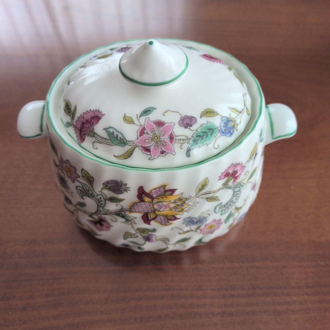 ミントン minton 花柄 蓋付きシュガーポット 陶器製 廃盤品 - メルカリ