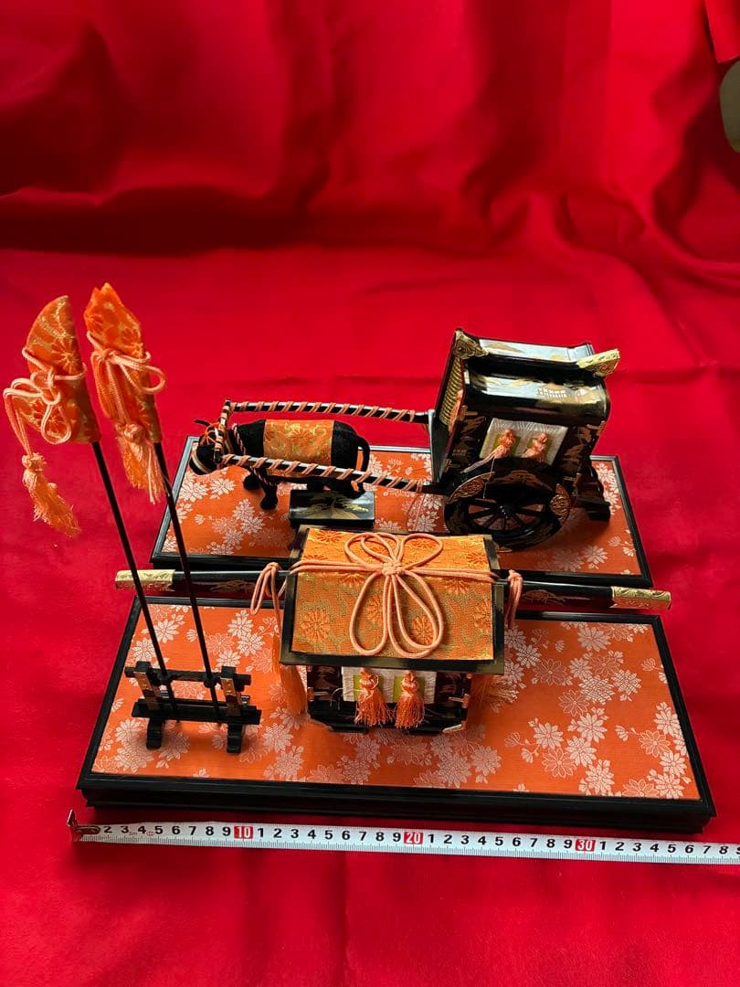 雛飾り用 雛道具 牛車 お籠 - メルカリ