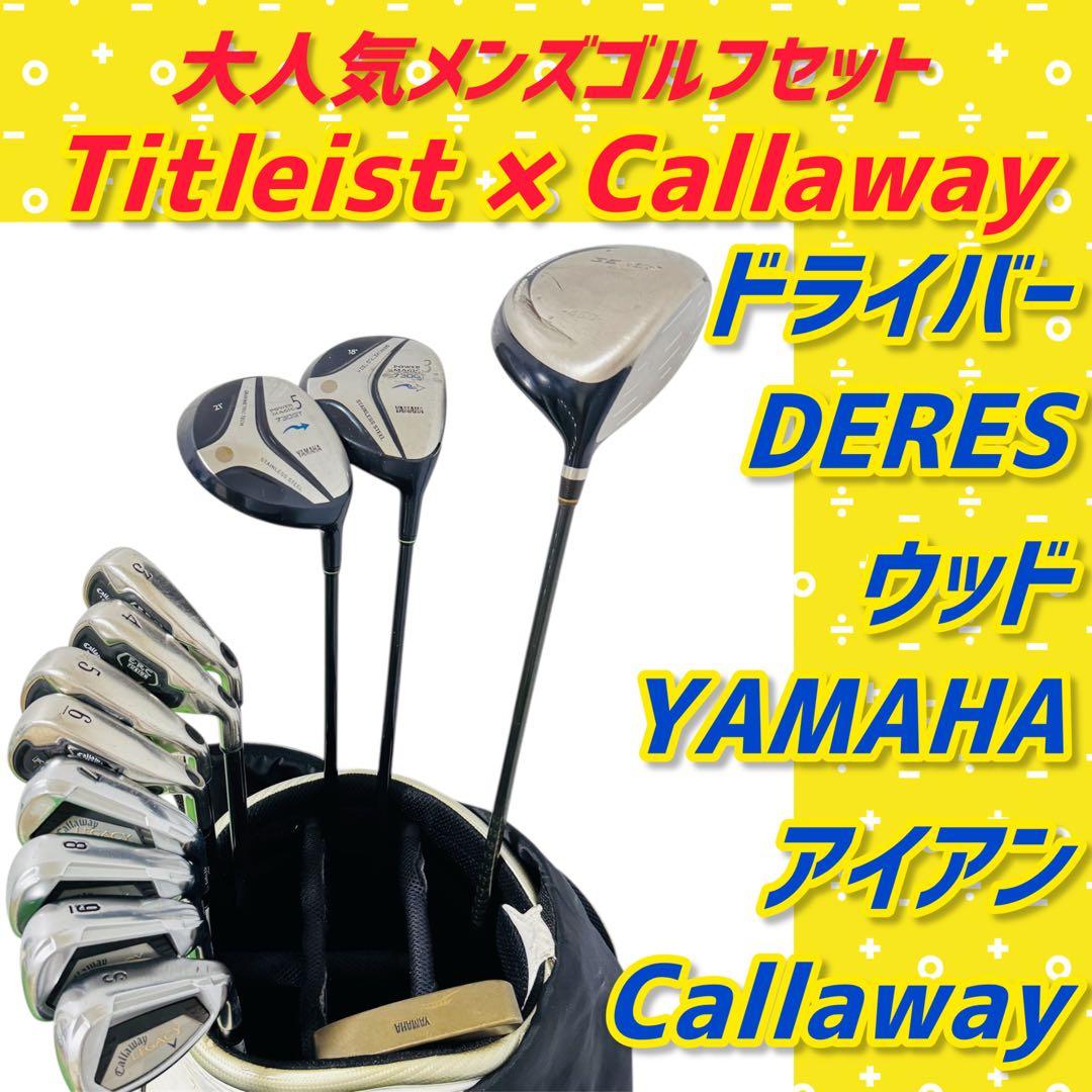 【大人気】タイトリスト キャロウェイメンズ ゴルフクラブ 初心者 セット12本 かっこいい メンズゴルフセット タイトリスト Titleist 12本セット 913