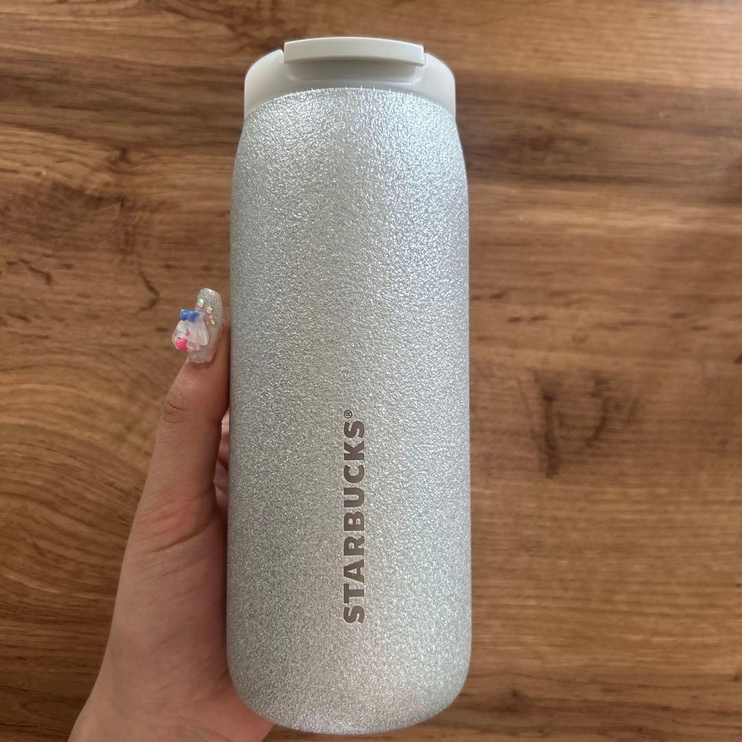 カンシェイプステンレスボトルシルバーグリッター355ml - メルカリ