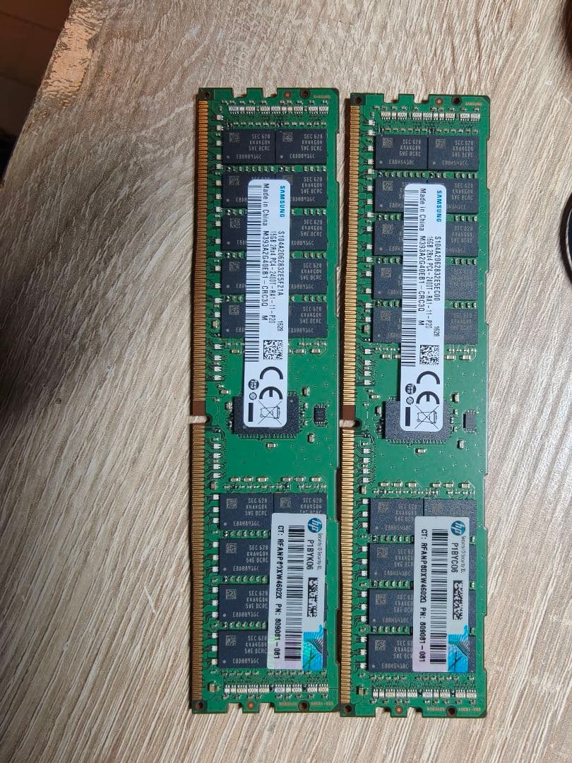 SAMSUNG 32GB(16GBx2)DDR4-2400MHz ECC - メルカリ