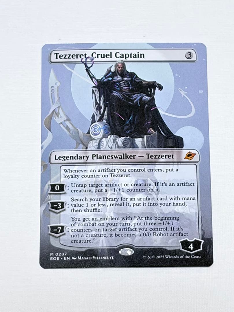 匿名配送】MTG 英語版 冷酷な船長、テゼレット ボーダーレス版 久遠の