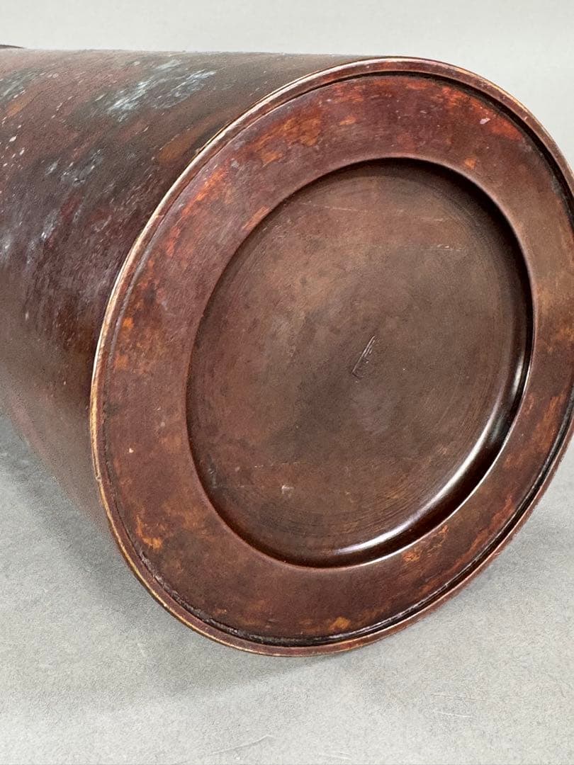 いけばな 池坊 銅鋳 唐銅花器 古流 未生流 龍生派 花瓶 花器高