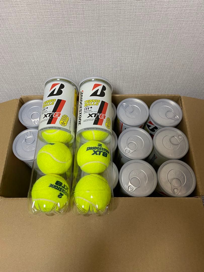 新品未使用】硬式テニスボール（ブリヂストンXT8 ）4個入×15缶 - メルカリ
