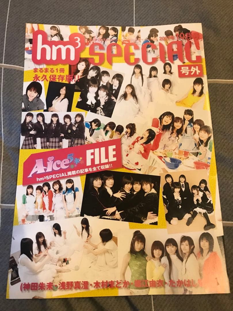 堀江由衣 Aice5 雑誌付録 シール ポスター 冊子 切り抜き 声グラ hm3