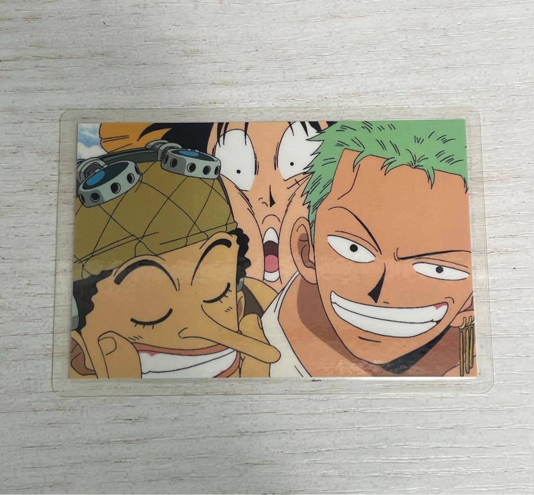 ONE PIECE ラミネートカード017 ルフィ ゾロ ウソップ - メルカリ