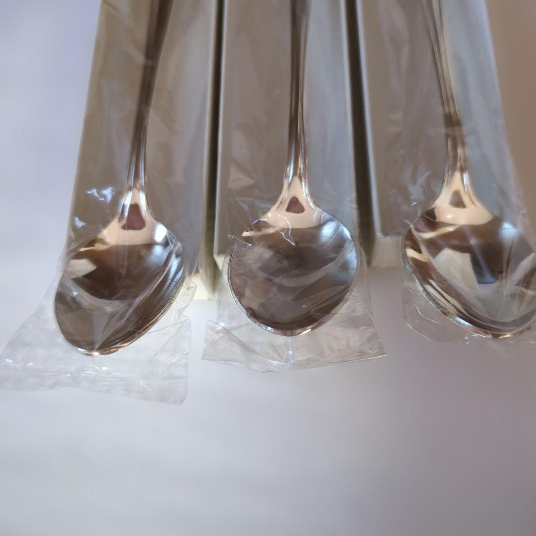 未使用】常盤木学園 スプーン3本セット 旧ロゴ 希少 18-10ステンレス