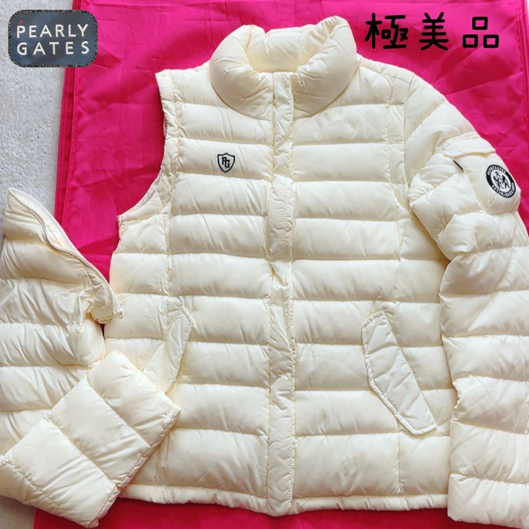 極美品 パーリーゲイツ 2WAY ダウン ジャケット ベスト 軽量