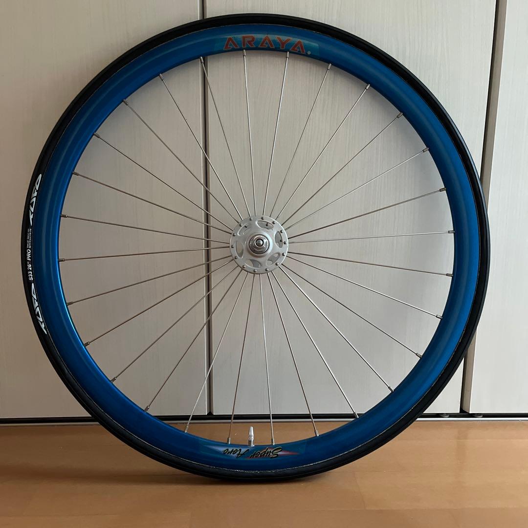 ARAYA・super aeroブルー/650c フロントホイール - メルカリ