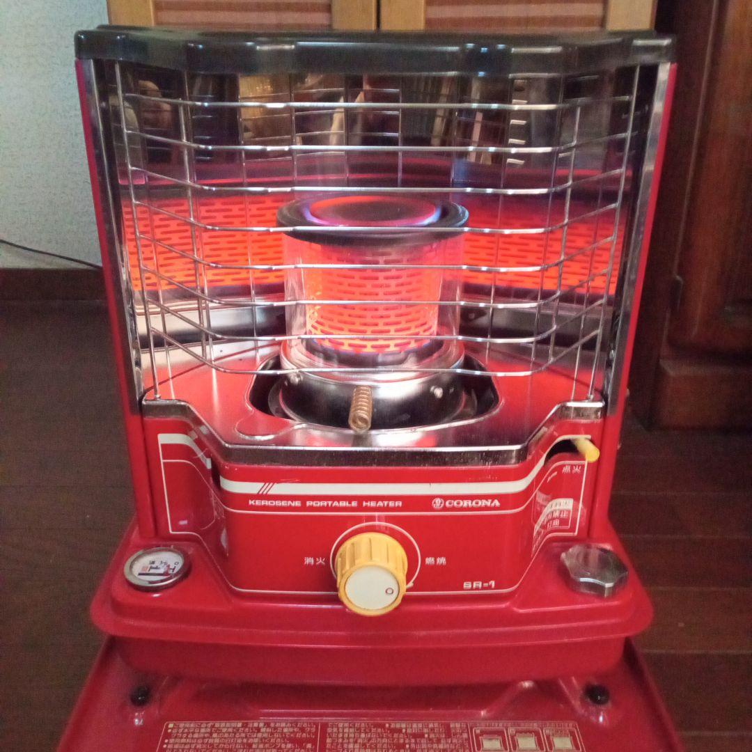 コロナ石油ストーブ SR1 レトロ 赤外線反射式タンク一体型 電子点火