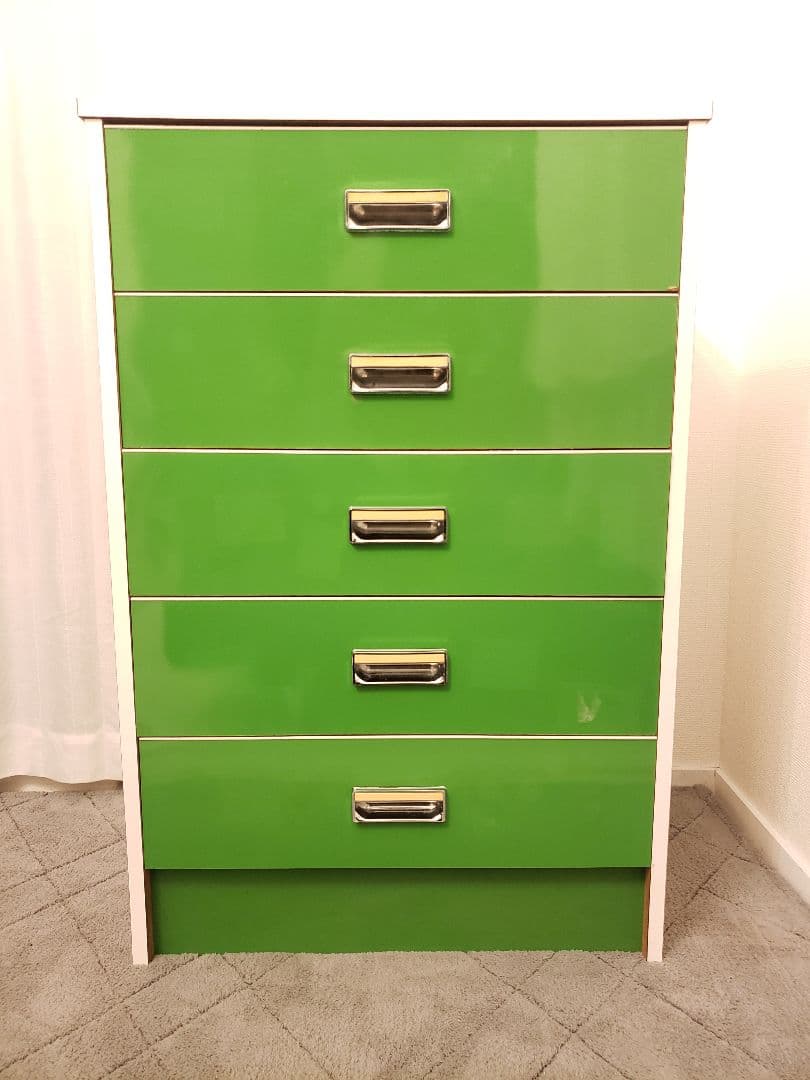 昭和レトロ 家具 レトロポップ グリーン 緑 チェスト タンス 収納棚