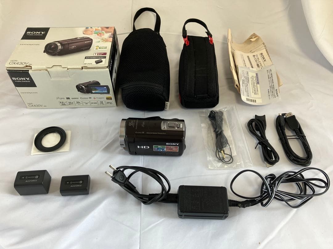 【動作確認済】SONY HDR-CX430V ビデオカメラ Amazon | SONY ビデオカメラ HANDYCAM CX430V 光学30倍 内蔵メモリ32GB