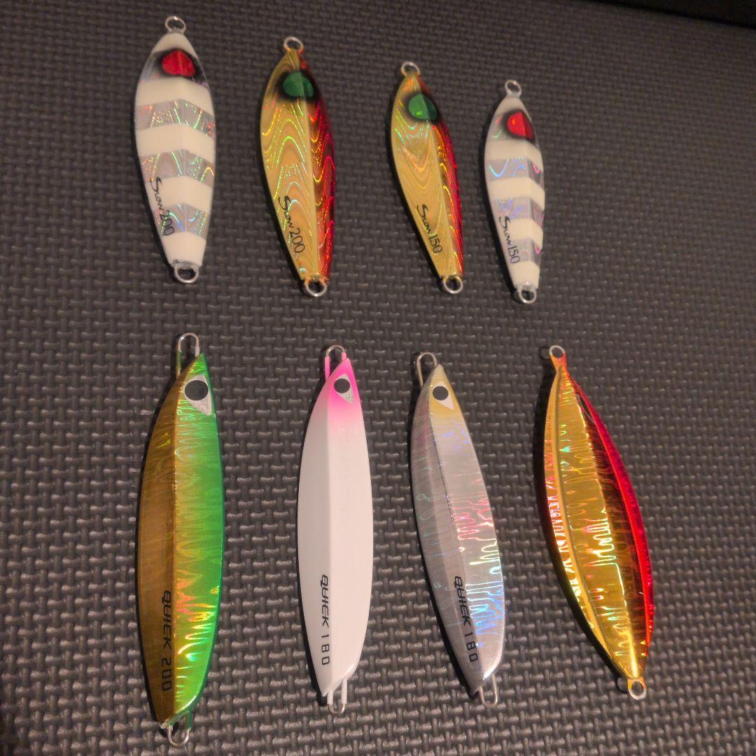 メタルジグ 8個セット オルルド釣具 メタルジグ 8色セット 20g 30g 40g 60g 80g レッドアイ