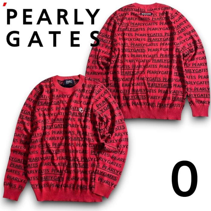 パーリーゲイツ ゴルフ 薄手 長袖 ニット プルオーバー セーター