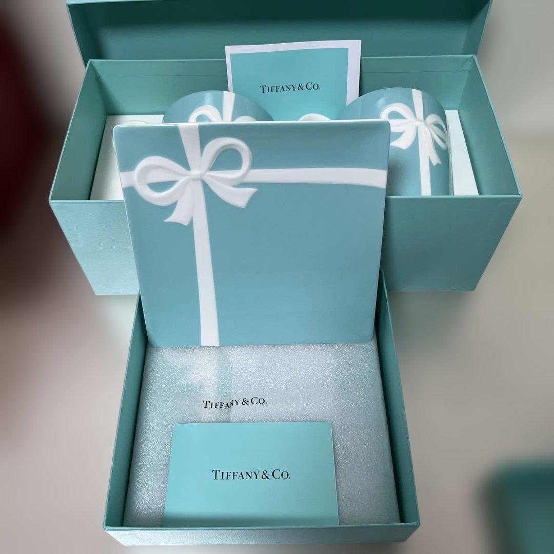 ティファニー ブルーボックス マグカップ デザートプレート 4枚セット