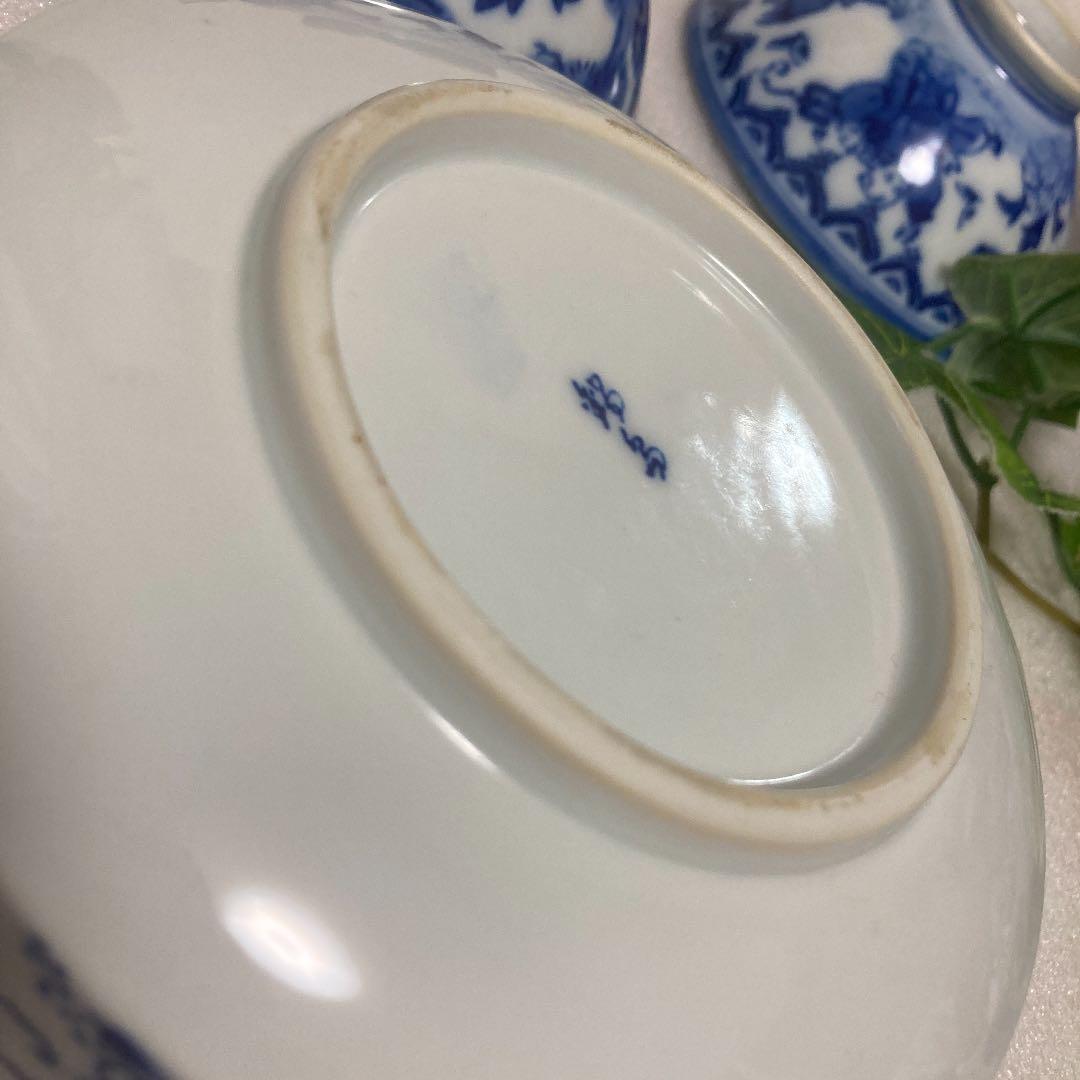 昭和レトロ 有田焼 鍋島焼 伊万里焼 唐子遊戯図 茶碗/中鉢/小鉢 和食器