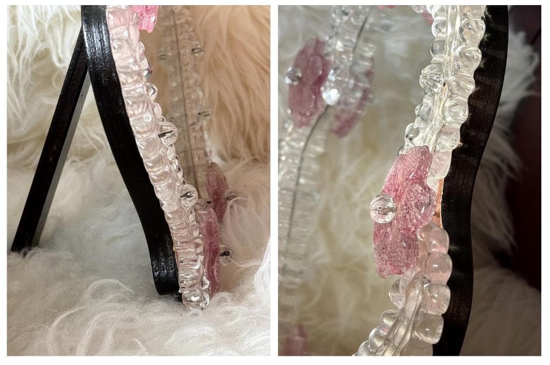 ムラーノガラス ＜B＞ 壁掛け・スタンドミラー ベネチアンガラス イタリア