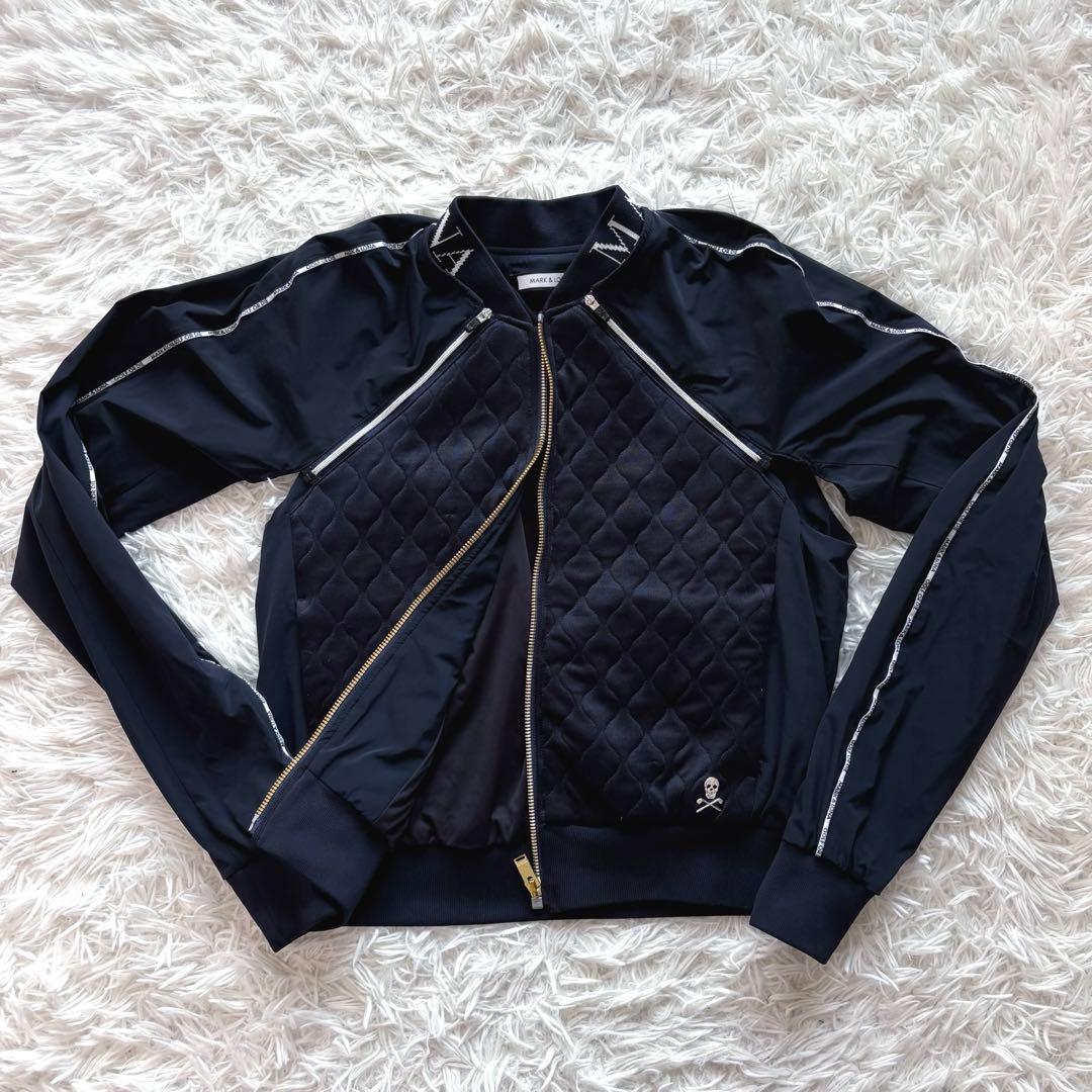 マークアンドロナ ブルゾン ジップ キルティング ナイロン ブラック ストレッチ マークアンドロナ ブルゾン ジップ キルティング ナイロン 2way ベスト