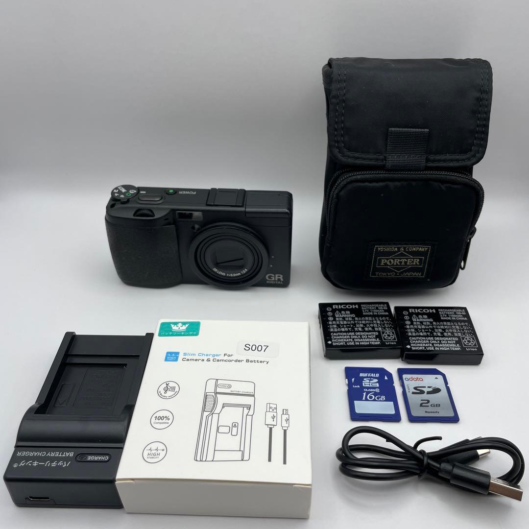 RICHOリコー GR 初代 コンパクトデジタルカメラ PORTER ケース付き