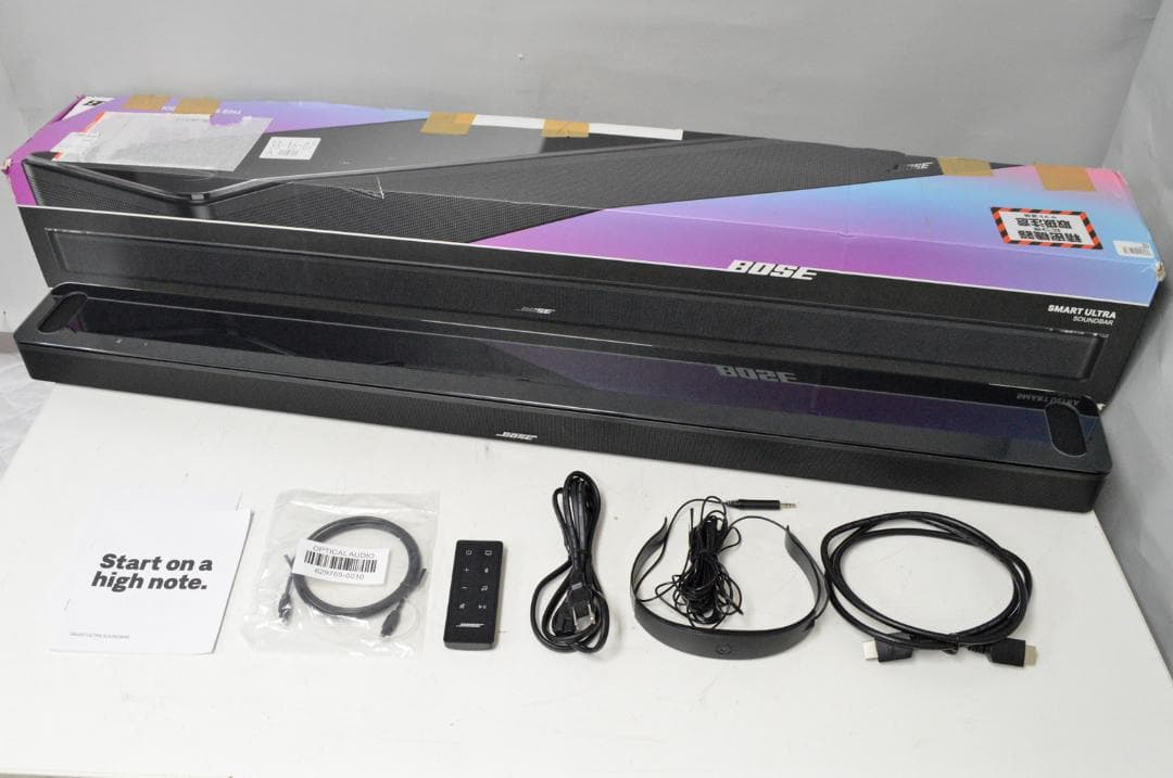 美品！ BOSE Smart Ultra Soundbar 元箱、リモコン付 スマートサウンドバー Bose Smart Ultra Soundbar ブラック