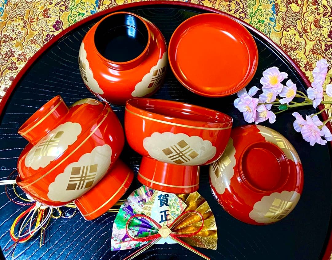 お正月 三名様用 12点セット 美濃焼 翔山窯 羽子板皿 有田焼 吾山窯