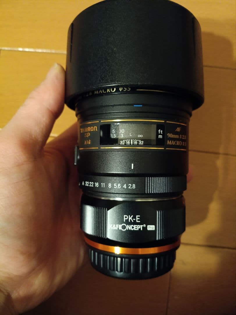 TAMRON90mm F2.8 MACRO Kマウント（Eマウントアダプター付） 新タムキュー発売記念】タムロン90mm F2.8 MACRO (Model F072)新製品