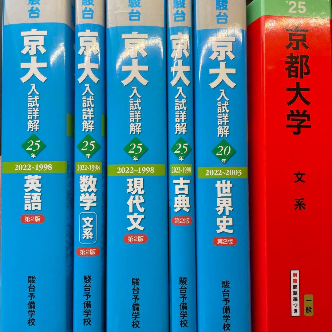 文系世界史セット】京大入試詳解 英語・数学（文系）・現代文・古文