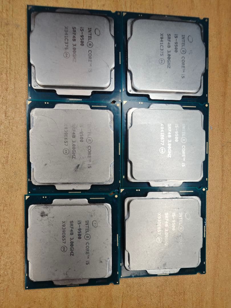 Intel Core i5-9500 CPU 6個セット Amazon | INTEL インテル Core i5-9500 6コア 9MBキャッシュ LGA1151