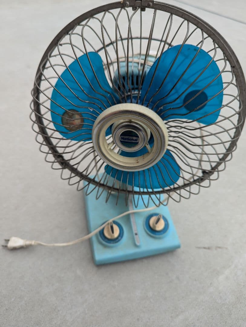 ☆昭和レトロ☆ ナショナル 卓上扇風機 National タイマー付 - メルカリ
