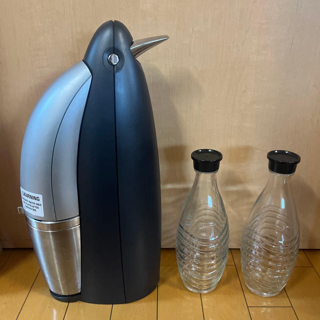ソーダストリーム ペンギン型炭酸水メーカー ガラスボトル2本付き
