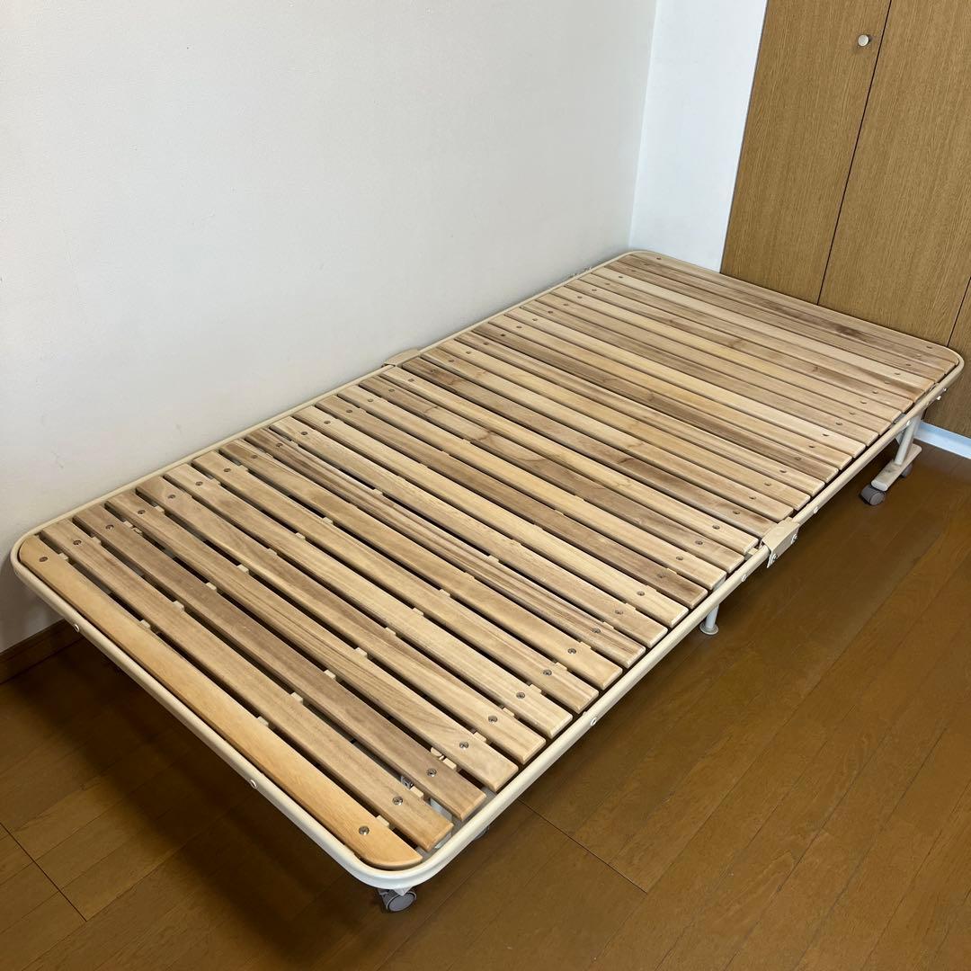 ATEX 収納式 桐 すのこベッド ホワイト ダイレクト限定】収納式 桐すのこベッド AX-BF707 – アテックスダイレクト