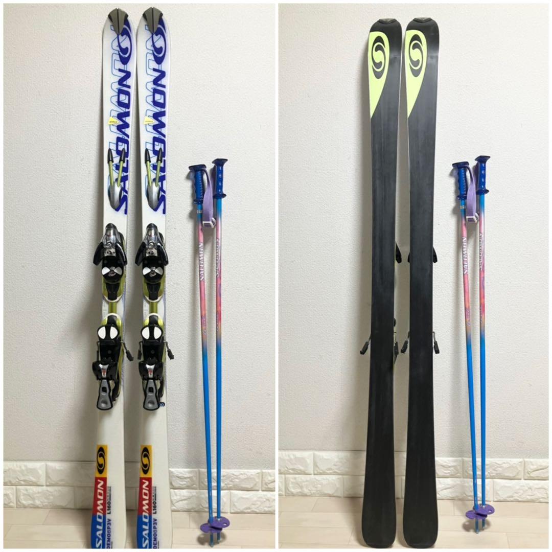 良品】SALOMON DEMO8P3サロモン スキー160/ケース.ストック付 - メルカリ