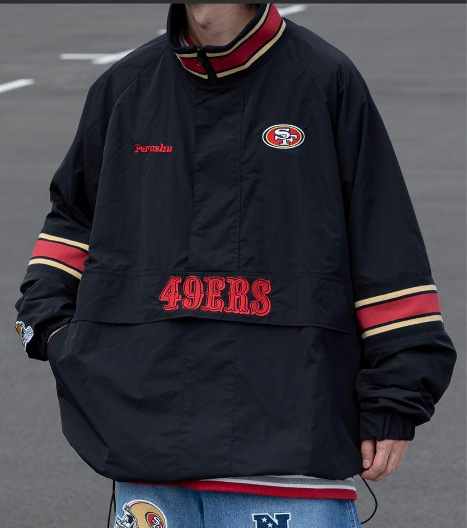 Perushu San Francisco 49ers アノラックブルゾン SAN FRANCISCO 49ERS MEN'S TEAM OG ANORAK PULLOVER WINDBREAKER