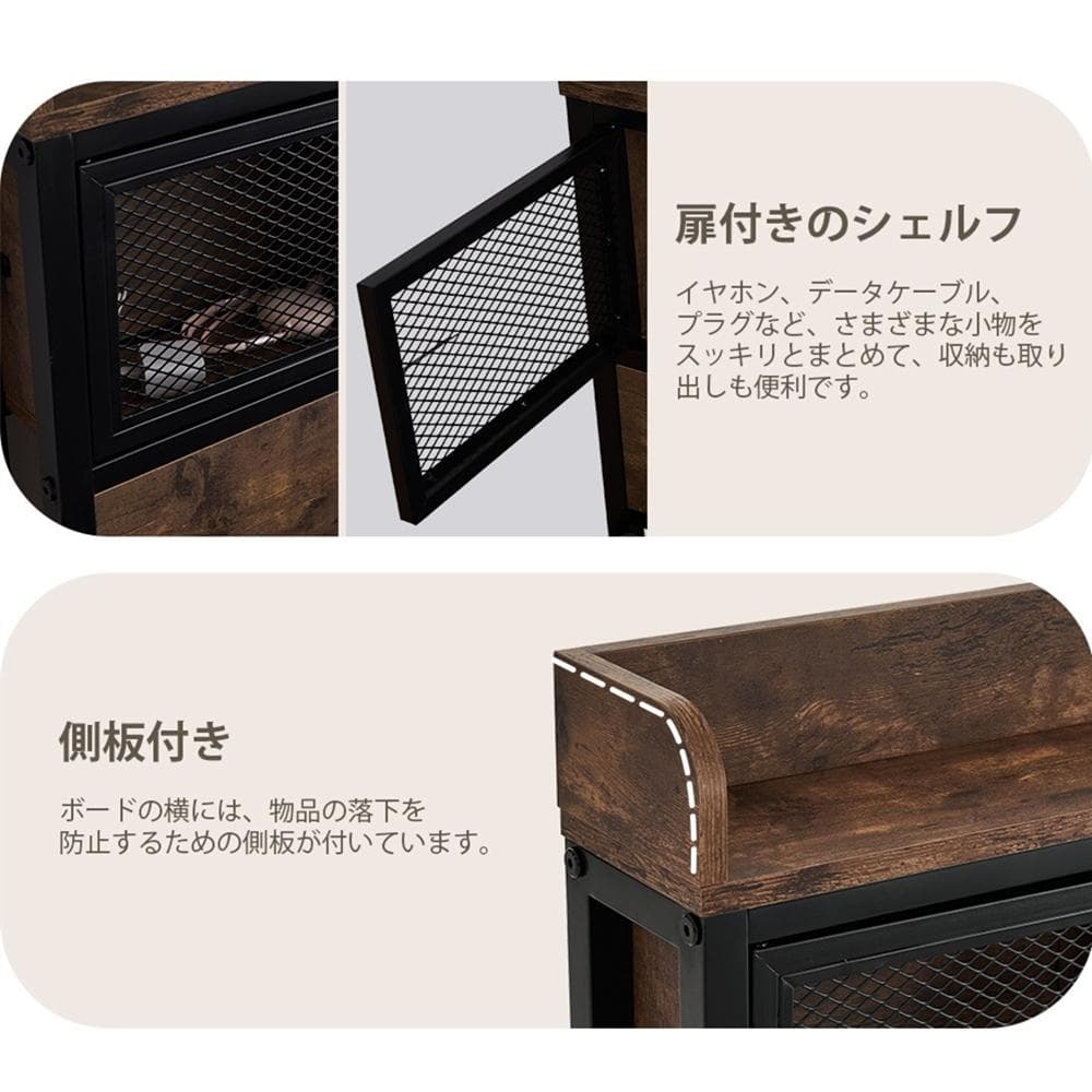 在庫一掃！D・ダブル 高級ベッドフレーム・コンセント付き（赤字価格