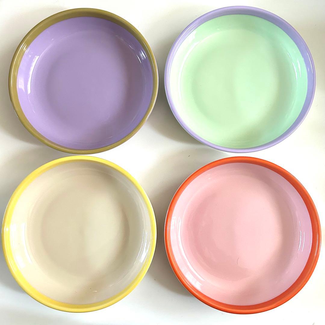 新品 イッタラ プレイ ディーププレート イミント ライラック22cm 4セット