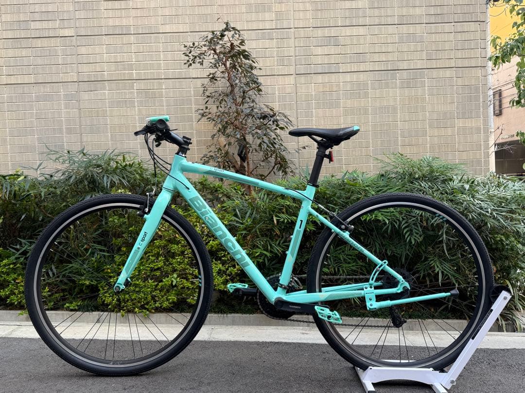 消耗品新品交換済み☆ビアンキ C-SPORTS 1 クロスバイク 47サイズ