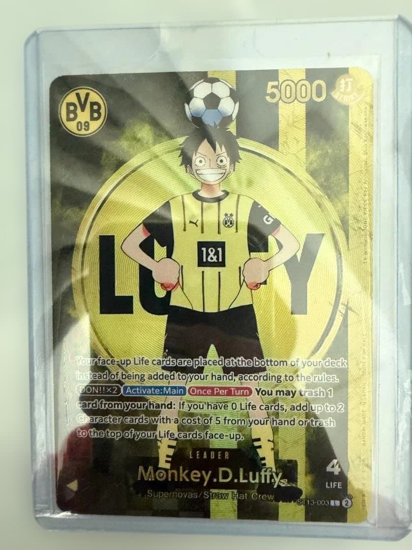 ドルトムント x ワンピース ルフィ限定コラボカード 英語版 モンキー・D・ルフィ【プロモ】《多色》未開封 ※英語表記 ドルトムント