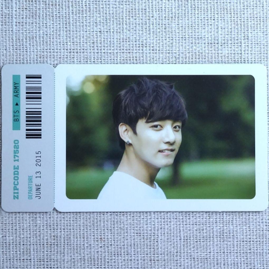 BTS ZIP CODE 17520 JUNG KOOK トレカ Bts 2 Muster Zip Code 17520 Jungkook Photocard - Etsy
