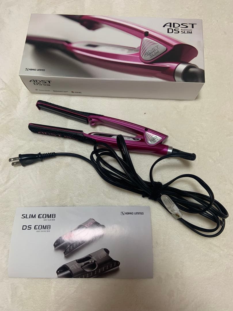 ADST DS SLIM ヘアアイロン ピンク 楽天市場】正規品 ADST DS SLIM（スリム） ストレートアイロン｜ADST