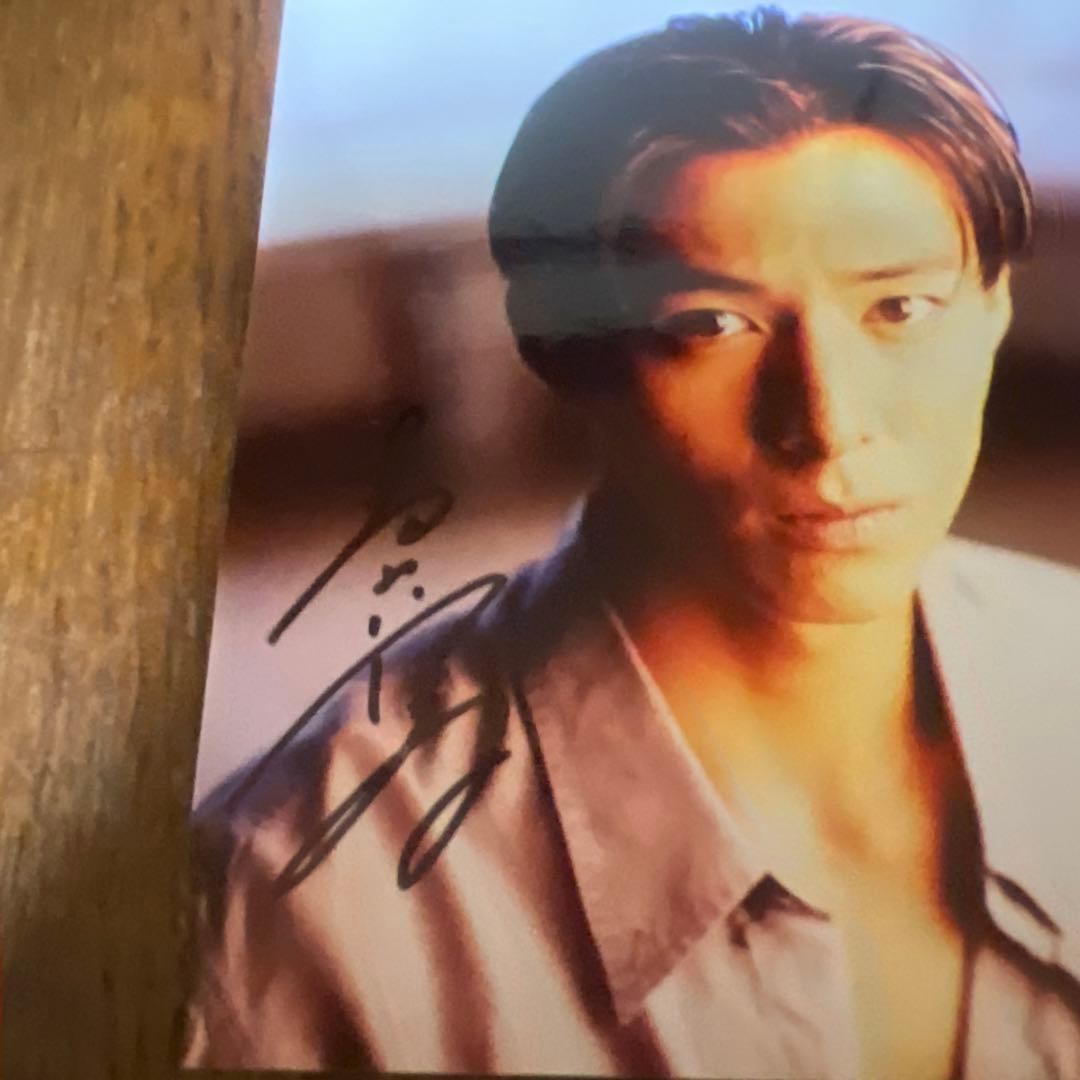 葛山信吾本物サイン入り写真 - メルカリ