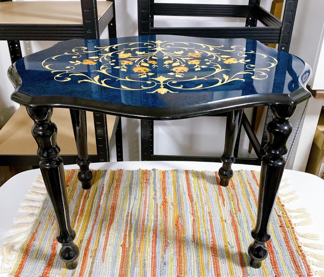 Demain ドマン サイド・ローテーブル イタリア アンティーク 象嵌細工