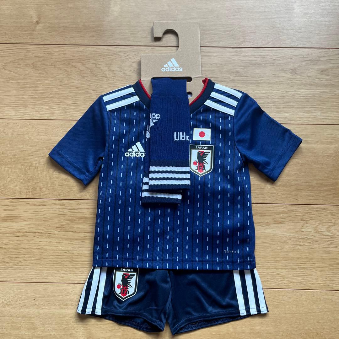 adidas サッカー日本代表ユニフォーム 90㎝ - メルカリ