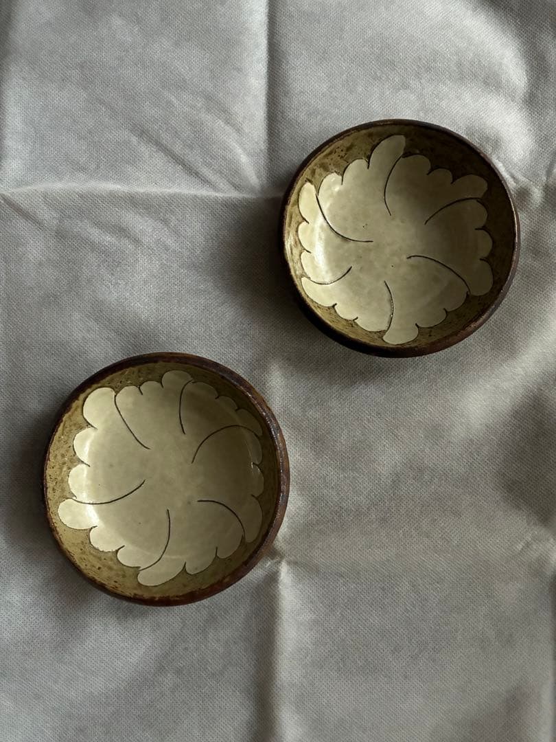 岩井窯 山本教行 牡丹皿2枚セット - メルカリ