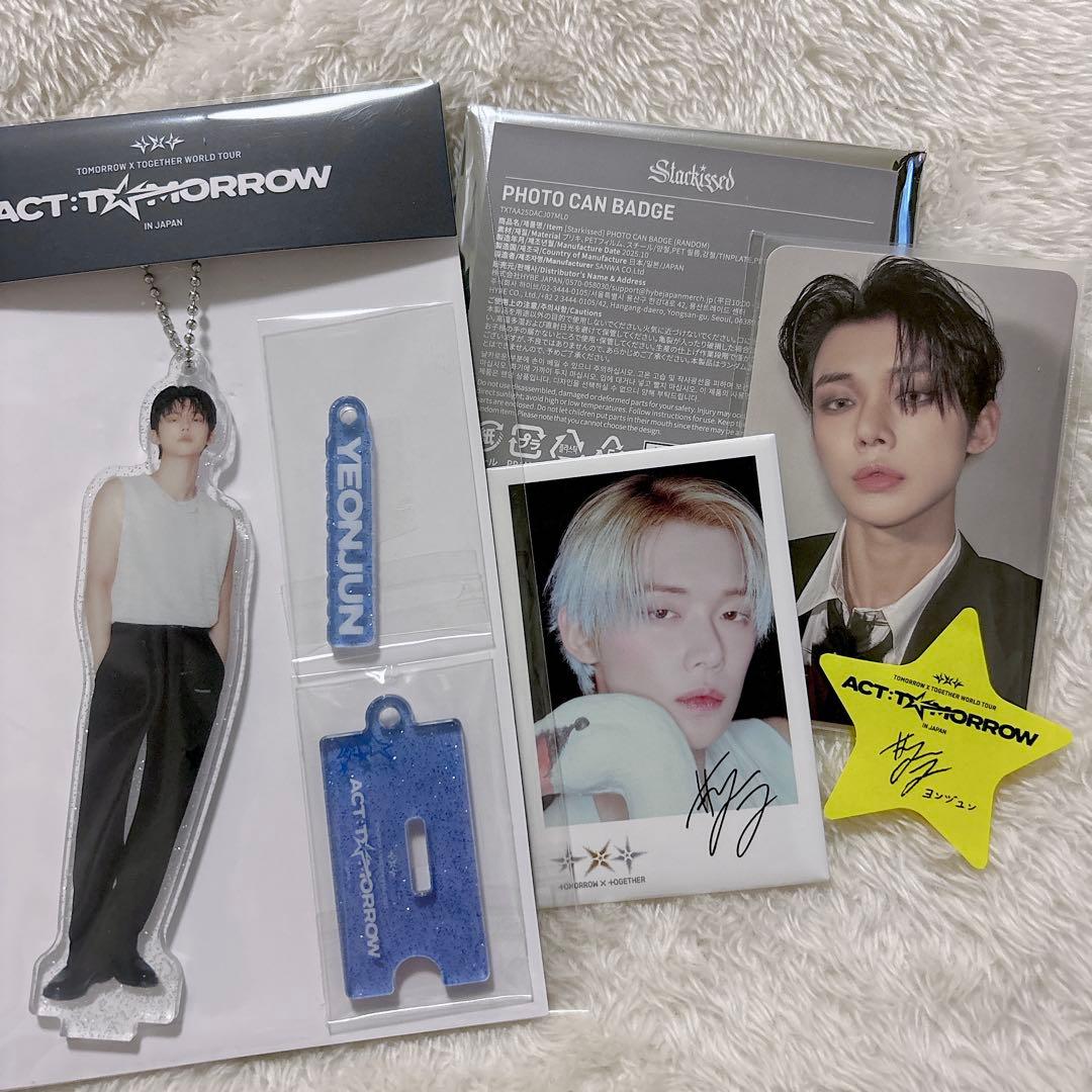 TXT ヨンジュン アクリルスタンド フォト缶バッジ トレカ ソロ 星(落下