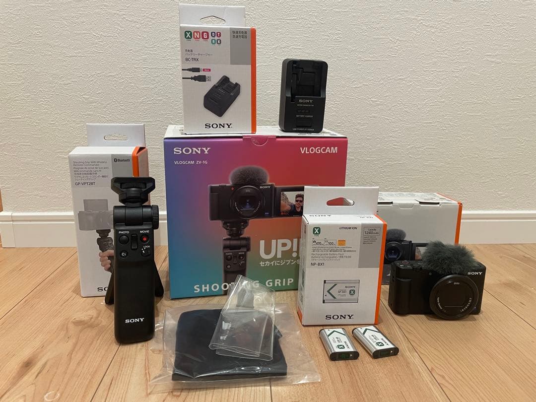 **⋆様 SONY VLOGCAM ZV-1 シューティンググリップキット VLOGCAM ZV-1 II シューティンググリップキット ブラック ZV-1M2G BQ